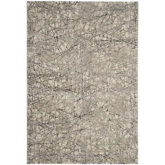 SAFAVIEH Meadow Emily Abstract Area Rug, Beige/Grey, 5'3" x 7'6"