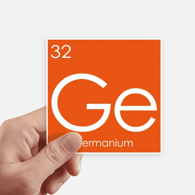 Chestry Elements Period Table Semetal Germanium Sticker Square Waterproof Stickers Wallpaper Car Decal