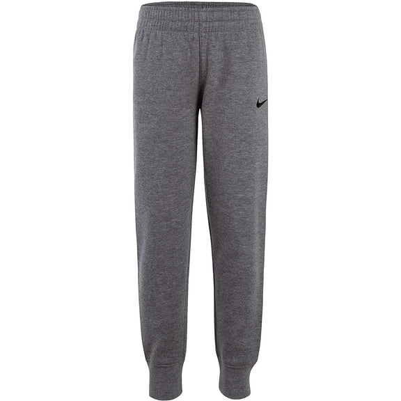 NIKE Children's Apparel Boys' Little Fleece Jogger Pants, Gray Dark Grey Heather, 6