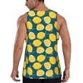 thumbnail image 3 of Gaeub Lemon Men's Athletic Tank Top, Workout Sleeveless Shirts, Running Tank Tops for Gym, Running, Training - Large, 3 of 9