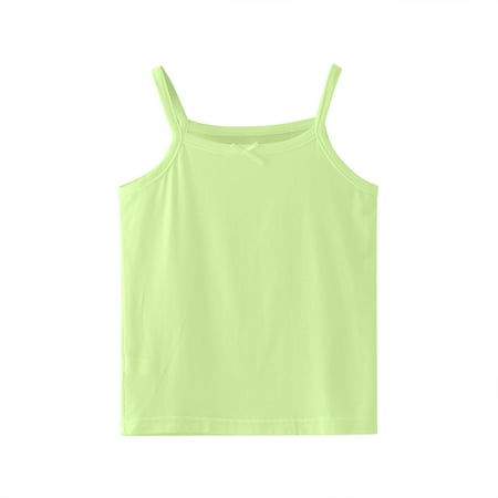 

LIhncine Tank Top for Girls Toddler Kids Girls Dance Tank Top Racerback Crop Tank Top Soild Sleeveless Sports Dance Top Ballet Gymnastics Dancewear Cute T shirts for Teen Girls(Mint Green 8-10 Years)