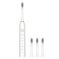thumbnail image 1 of Cepillo de Dientes Eléctrico Inteligente con 6 Modos de Limpieza, 4 Cabezales, Resistencia Al Agua Ipx7, Temporizador de 2 Minutos, Recargable Por Usb, para Adultos, Blanco, Negro y Rosa., 1 of 5