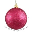 thumbnail image 2 of Vickerman 8" Wine Sequin Ball Christmas Ornament, 2 of 3