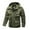 #164-Army Green, variant on Men's Windproof Water-Resistant Windbreaker with Detachable Sleeves & Hood, Multiple Pockets, Fleece-Lined Loose Fit Outdoor Jacket for Hiking and Casual Wear