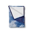 thumbnail image 2 of Country Soft Flannel Fleece Throw Blanket, Landscape Scenery View Warehouse Barn Clear Clouds Fields Photo, Cozy Plush for Indoor and Outdoor Use, 50" x 60", Apple Green White, by Ambesonne, 2 of 6