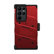 ZIZO BOLT Bundle Case with TempeRed Glass Samsung Galaxy S24 Ultra - Red