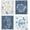F.shell, variant on Coastal Swedish Dishcloths for Kitchen, 4 Pack Dish Towels Washing | Summer Kitchen Dish Towels for Washing Dishes, Sweet Decor, Sponge Cloths for Cleaning Baking Cooking