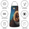 thumbnail image 6 of Pofeuu Squirrel Sleeping In Tree Print Aprons with Pockets, Cute Aprons for Kitchen, Cooking, Server, Barber, Chef Apron, 6 of 7