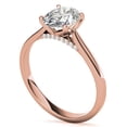 thumbnail image 6 of Auory Rose Gold Plated Oval Cut Moissanite Ring for Her Promise and Valentines Gift, 6 of 10