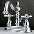 thumbnail image 2 of Kingston Brass KB1601BEX Robinet de Lavabo 4 Po. avec Poignée Croisée Élégante, Chrome, 2 of 2