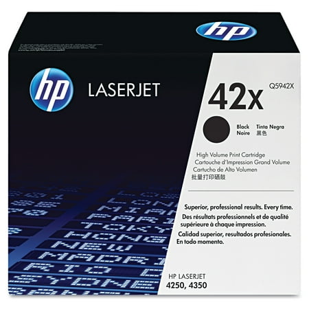 UPC: 0829160221762 | HP 42X  (Q5942X) High Yield Black Original LaserJet Toner Cartridge -HEWQ5942X