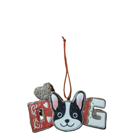 I Love My Dog Ornament