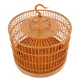 thumbnail image 4 of MOVTOTOP Small Round Plastic Bird Cage for Parakeet Cockatiel Hanging Design 1 Set, 4 of 8