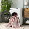 thumbnail image 4 of SAFAVIEH Vintage Serapi Neasa Medallion Machine Washable Area Rug, Red Orange/Grey, 5'1" x 7'6", 4 of 12