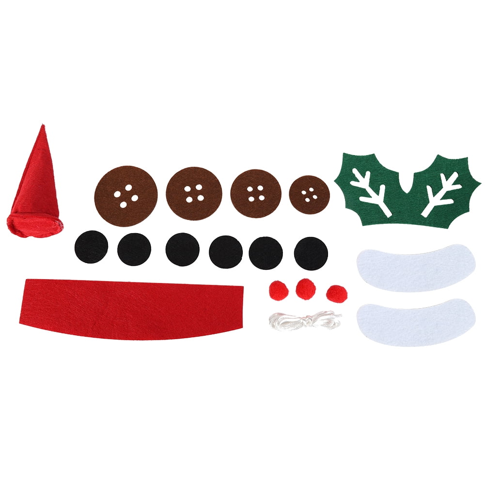 Riousery Kids Gifts DIY Felt Snowman Detachable Xmas Ornament Wall Hanging Games For Christmas Decorations Interactive Craft Kit With 29 Pieces 39.4 Inches / 100 cm Height Blue Scarf Edition
