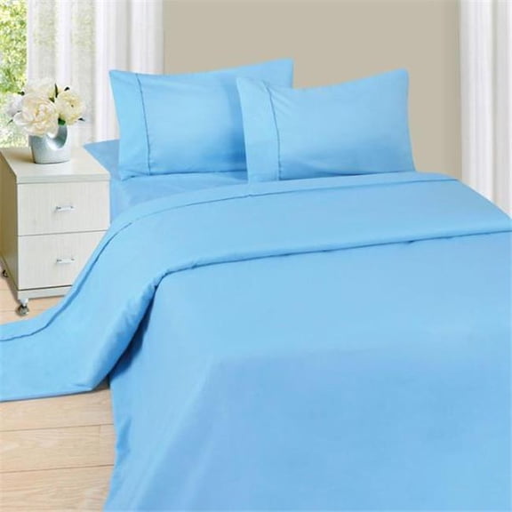 Lavish Home Series 1200 4 Piece Queen Sheet Set - Blue