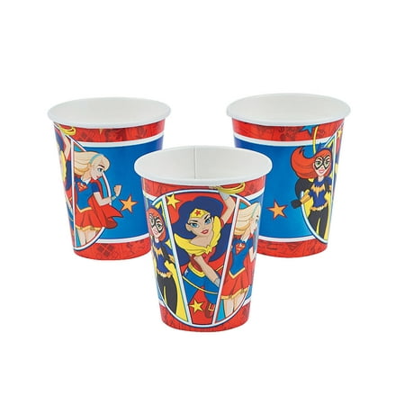 DC Superhero Girls Wonder Woman Batgirl Birthday Party Cups 16 Count