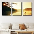 thumbnail image 1 of PixonSign Canvas Print Wall Art Set Sundown Over African Wetland Nature Wilderness Photography Realism Contemporary Landscape Colorful Multicolor Ultra for Living Room, Bedroom, Office - 24"x36"x3, 1 of 5