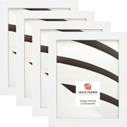 Craig Frames Essentials, 24x36 inch Picture Frame, Satin White, Set of 4
