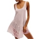 thumbnail image 1 of Camisón corto para mujer, moda, temperamento, liso, vestido, pijama, tirantes, camisón, 1 of 7