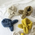 thumbnail image 3 of Knitted Scarf Solid Color All Match Warmer Scarf Toddler Winter Scarf for Kids, 3 of 10