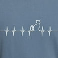 thumbnail image 3 of CafePress - Cat Heartbeat - Mens Comfort Colors Shirt, 3 of 5