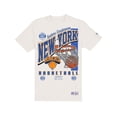 thumbnail image 2 of Men's New Era  Cream New York Knicks Oversized City Edition Remix Vintage T-Shirt, 2 of 3