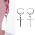 thumbnail image 2 of Esquirla 1 Pair Christian Cross Ears Drop Dangle Color Religious Jewelry For, 2 of 8
