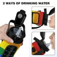 thumbnail image 3 of Gay_Pride Rainbow 64 Oz Water Bottle with Sleeve - BPA Free Leakproof Sport Large Plastic Water Bottle with Straw & Time Marker & Insulated Neoprene Holder Carrier Bag Great Gift for Women Men, 3 of 7