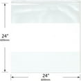 thumbnail image 2 of Plymor 24" x 24" (Pack of 200), 4 Mil Heavy Duty White-Block Zipper Reclosable Plastic Bags, 2 of 3
