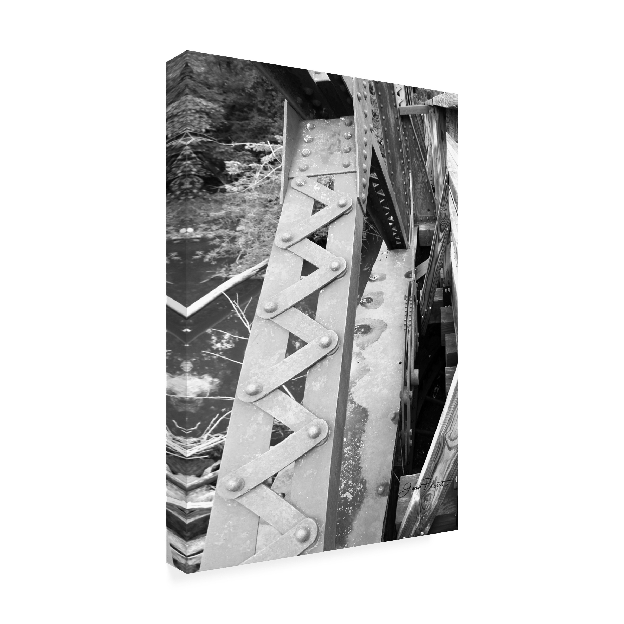 Canvas Wall Art - Jean Plout 'Old Bridge D' Wall Art for Living Room, Bedroom, or Office DÃ©cor by Trademark Fine Art - 16 x 24 Inches