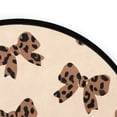 thumbnail image 4 of 36.2 Inch Round Floor Mat Cute Brown Bow Carpet Decor Rug for Living Room Bedroom, 4 of 6