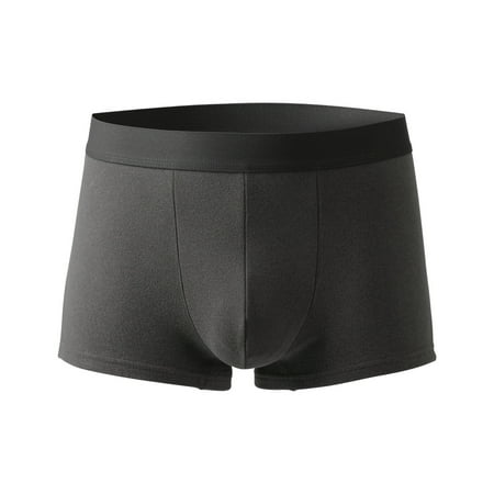 

HEVIRGO Men Boxers U Convex Breathable Elastic Thin Loose Keep Warm Slimming Non-slip Winter Underpants for Daily Wear