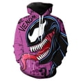 thumbnail image 2 of Sudadera con capucha holgada con estampado 3D de la serie Marvel Super Hero Venom para hombre, suéter deportivo para viajes al aire libre, sudadera informal de moda para hombre, 2 of 5