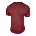 thumbnail image 6 of Men’s Short Sleeve Round Neck T-Shirt Front Placket Contrast Color Cuffs Summer Top, 6 of 7