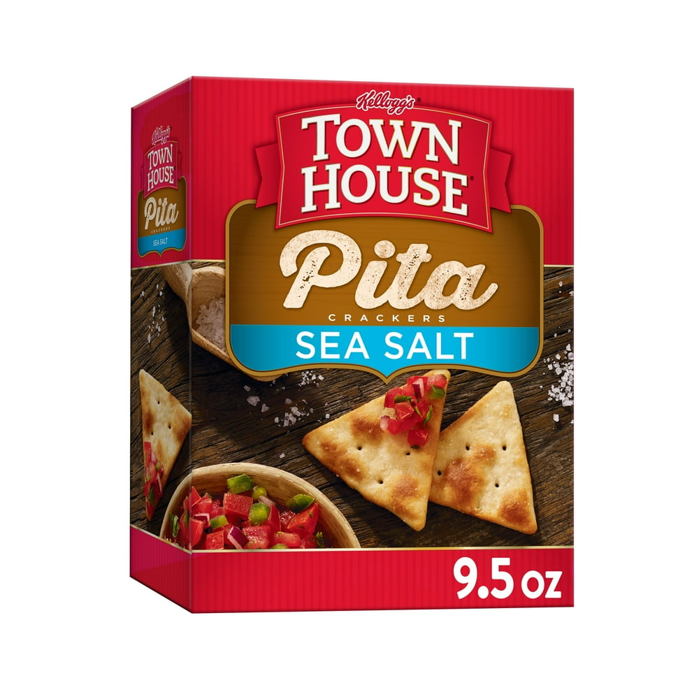 Kellogg's Town House Pita Crackers, Baked Snack Crackers, Lunch Snacks