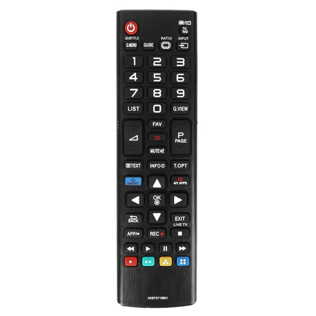 Amdohai Télécommande Universelle pour Téléviseur, Contrôleur Intelligent Sans Fil de Remplacement pour Téléviseur Numérique Intelligent LED LG HDTV, Noir