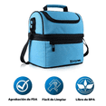 thumbnail image 3 of Bolsa  Bloosom De Almuerzo Lonchera Térmica Portátil Y Gran Capacidad Celeste, 3 of 4