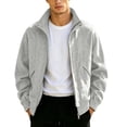 thumbnail image 2 of Umfun Full Zip Track Jackets for Men Athletic Lightweight Stand Collar Casual Sport Coat Soft Breathable Everyday Outerwear for Autumn Running and Daily Commute, 2 of 9