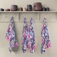 thumbnail image 5 of Coolnut Purple Flowers Kitchen Dish Towels Set of 4,Dishcloths,Absorbent Soft Towels Hand Towels, Tea Towels,18" x 28", 5 of 6