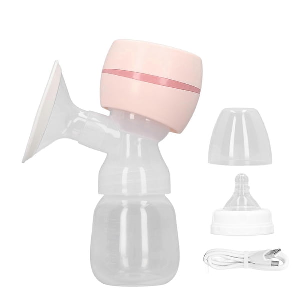 Electric Breast Pump High Suction Painless Low Noise Hands Free Breast Pump for Breastfeeding Pink