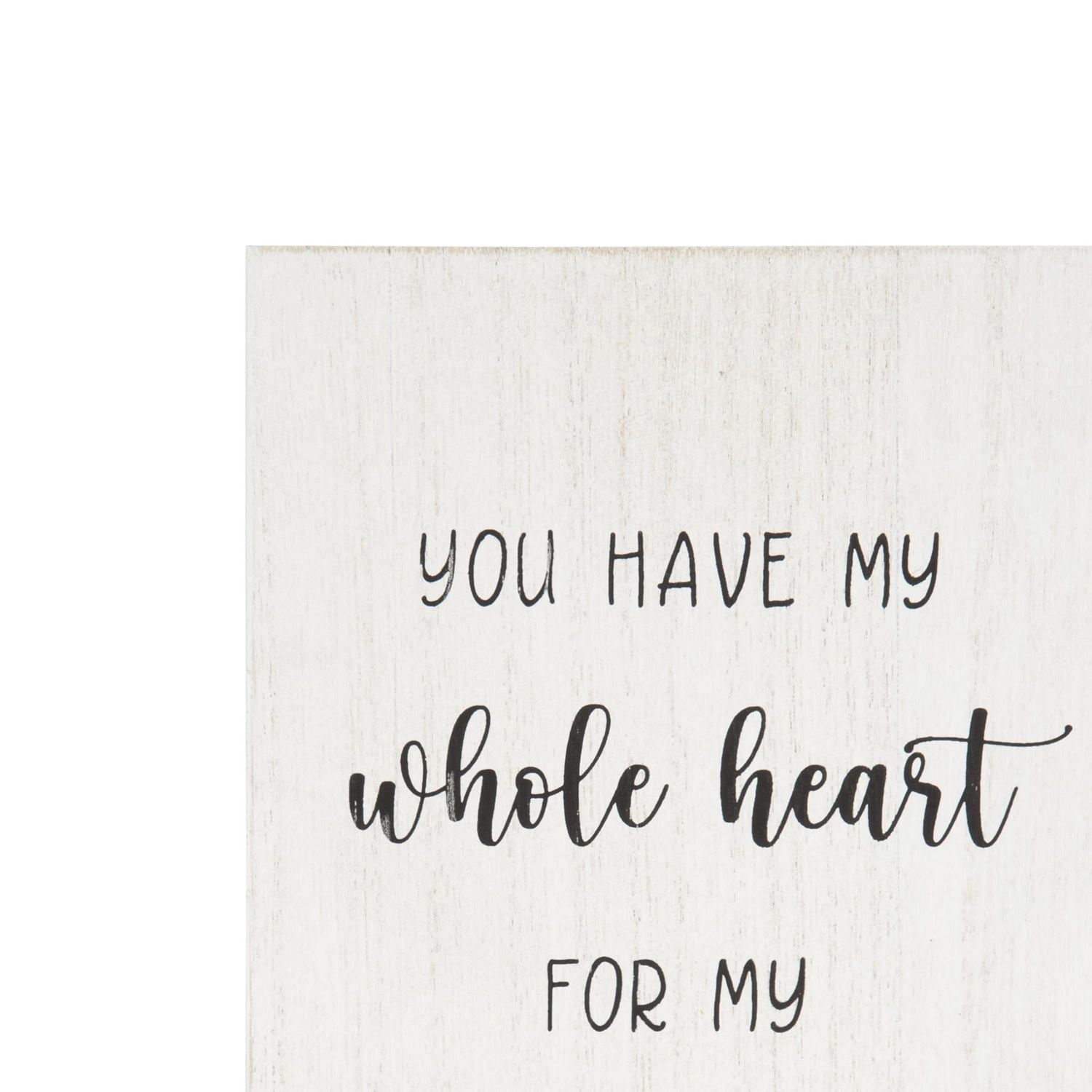 Dessus de boîte artistique "You Have My Whole Heart For My Whole Life"