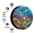 thumbnail image 4 of Fotbe Sea World Funda de Llanta de Repuesto con Estampado, Engrosada, Ajuste Universal para Jeep, Remolque, RV, SUV, Camión-15 inch, 4 of 6