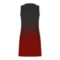 thumbnail image 7 of Plus Size Dresses Women's Summer Sexy Fashion Printing Sleeveless V-Neck Dress Wine Xxl, 7 of 7