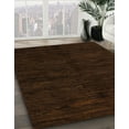 thumbnail image 3 of Ahgly Company Machine Washable Indoor Square Abstract Bakers Brown Area Rugs, 8' Square, 3 of 7