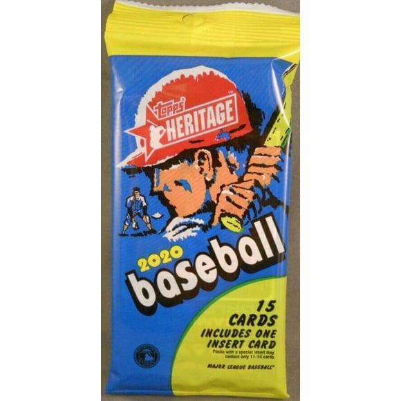 2020 Topps Heritage MLB Baseball Cards Fat Pack + 1 Insert