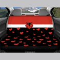 thumbnail image 3 of FUIALDOLG Ladybug Heart Car Back Seat Covers, Set of 2 Pieces Waterproof Stretch Protectors for Dogs and Kids, Automotive Interior Decor, 3 of 7