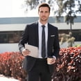 thumbnail image 2 of i·FineLong Slim-Fit Two-Piece Suit for Men: Versatile Jacket & Pants for Business Meetings, Weddings & Parties, 2 of 8