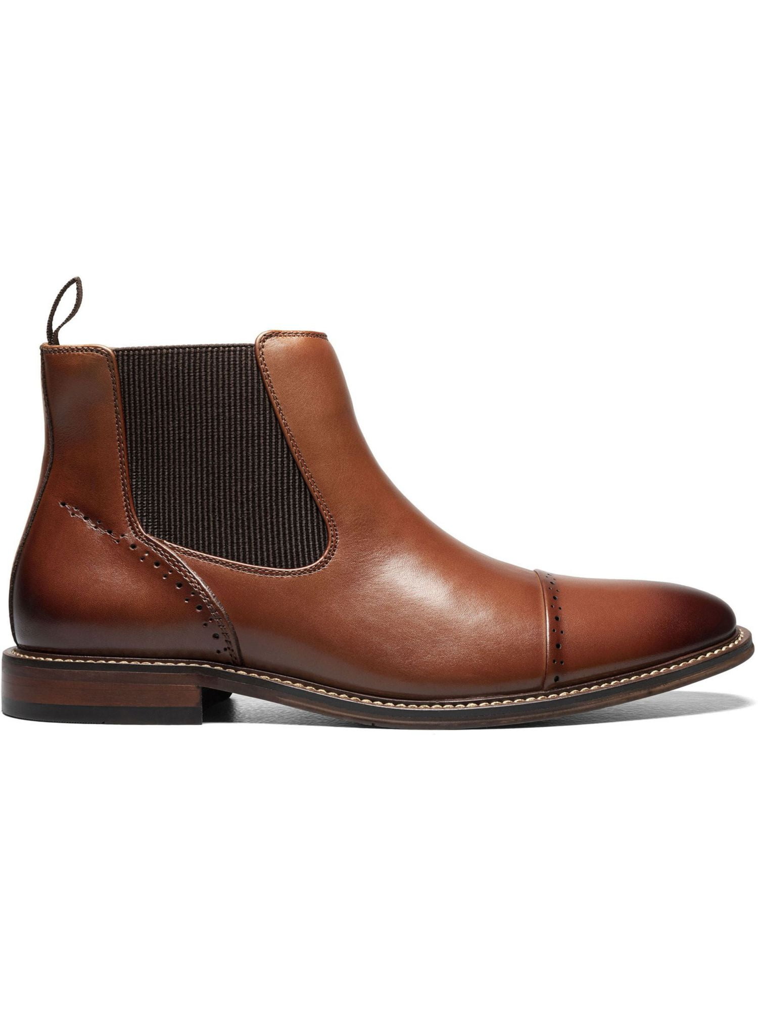 Stacy Adams Men Maury Slip On Cap Toe Chelsea Boots Size US 7.5M Chocolate Brown Stacy Adams Men main image 4