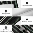 thumbnail image 6 of Black Green White Outdoor Rug for Patio/Deck/Porch, Non-Slip Large Area Rug 3 x 5 Ft, Boho Vintage Abstract Striped Lines Indoor Outdoor Rugs Washable Area Rugs, Reversible Camping Rug Carpet Runner, 6 of 8